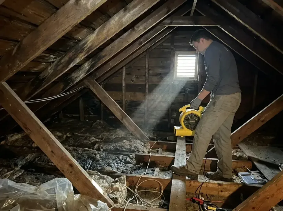 attic-water-damage-drying-proc-007 — frequently asked questions, Emergency Water Extraction & 24/7 Flood Response in Lonsdal…